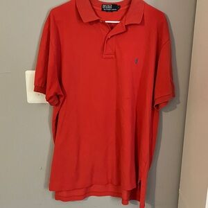 Polo by Ralph Lauren Men's Red Polo Shirt Size